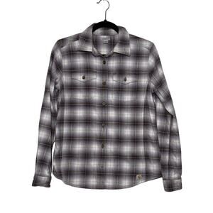 Carhartt Women’s Plaid Flannel Button-Down Shirt